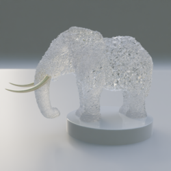 Crystal Elephant #GLASS